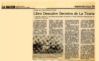 Libro descubre secretos de La Tirana  [artículo].