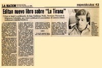 Editan nuevo libro sobre "La Tirana"  [artículo].