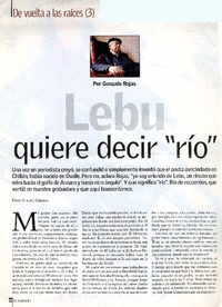 Lebu quiere decir "río".  [artículo]
