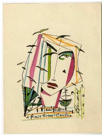 [Tarjeta] 1967, Antofagasta, Chile [a] Raúl Silva Castro  [manuscrito] Andrés Sabella.