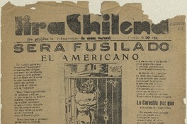 Será fusilado el americano.