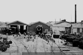 Estación de Caldera, hacia 1900.