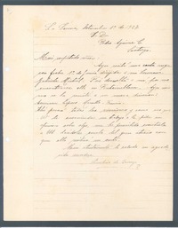 [Carta], 1927 sept. 1° La Serena, Chile <a> Pedro Aguirre Cerda, <Santiago>, Chile.