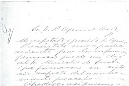 [Carta], 1921 mayo 16 Santiago, Chile <a> Pedro Aguirre Cerda, Chile