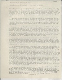 [Carta] 1935 feb. 19, Madrid, [España] [a] Arturo Alessandri, Santiago, Chile