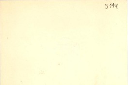 [Tarjeta] 1956 dic., Santiago [a] Gabriela Mistral