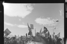 [Presidente de la República] Salvador Allende Gossens con Fidel Castro