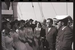 [Celebración a bordo del barco] : Nave Sierra Maestra en Talcahuano