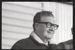 [Presidente Allende se dirige a los presentes] : Nave Sierra Maestra en Talcahuano