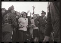 [Talcahuinos reciben al Presidente Allende] : Nave Sierra Maestra en Talcahuano