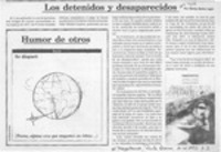 Los detenidos y desaparecidos  [artículo] Marino Muñoz Lagos.