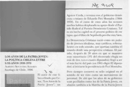 Los años de la patria joven  [artículo] Julio Silva Solar.