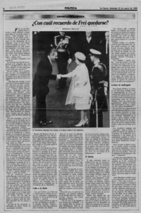 Con cuál recuerdo de Frei quedarse?