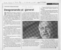 Desgranando al general  [artículo].
