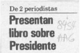 Presentan libro sobre Presidente Pinochet  [artículo].