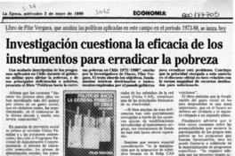 Investigación cuestiona la eficacia de los instrumentos para erradicar la pobreza  [artículo].
