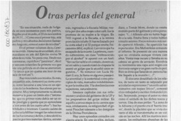 Otras perlas del general  [artículo].