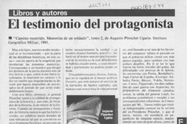 El testimonio del protagonista  [artículo] Carlos Iturra.