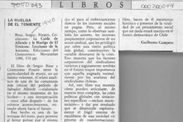 La huelga de El Teniente  [artículo] Guillermo Campero.