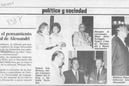 Libro sobre el pensamiento constitucional de Alessandri  [artículo].
