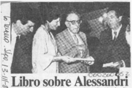 Libro sobre Alessandri  [artículo].