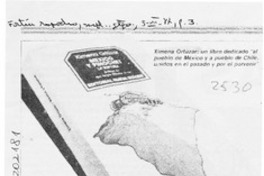 Periodista chilena publica libro documental en México  [artículo]