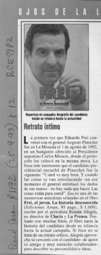 Retrato íntimo  [artículo].