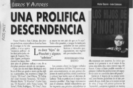 Una prolífica descendencia  [artículo] Edmundo Moure.