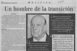 Un hombre de la transición