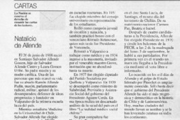 Natalicio de Allende