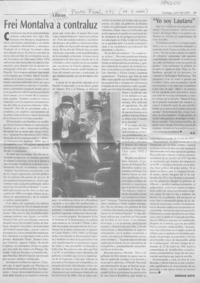 Frei Montalva a contraluz  [artículo] Hernán Soto