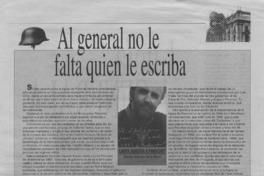 Al general no le falta quien le escriba  [artículo] R. A.