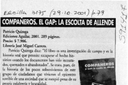 Compañeros, El GAP, la escolta de Allende  [artículo] Jordi Lloret