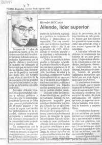 Allende, lider superior