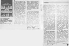 Los generales del régimen  [artículo] Raquel Correa.
