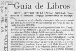 Breve historia de la unidad popular.