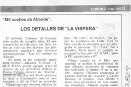 Los detalles de "la víspera".