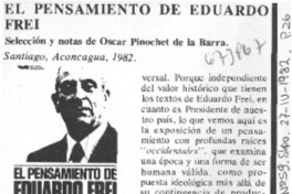 El pensamiento de Eduardo Frei