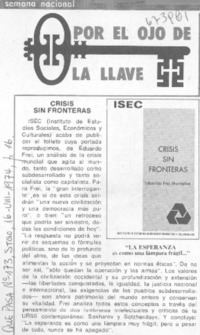 Crisis sin fronteras.