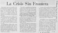 La crisis sin fronteras
