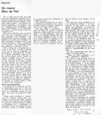 Un nuevo libro de Frei.