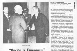 Opción y esperanza" de Frei.