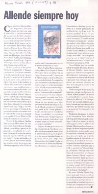 Allende siempre hoy