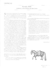 Neruda 1959: ventura y desventura de una carta