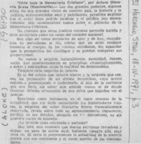 Chile bajo la democracia cristiana"