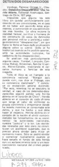 Detenidos desaparecidos.