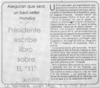 Presidente escribe libro sobre el "11".