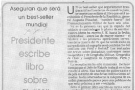 Presidente escribe libro sobre el "11".