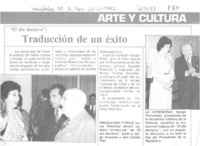 Traducción de un éxito.