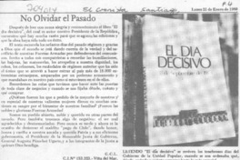 No olvidar el pasado